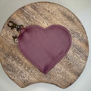 Portland Leather Heart Keychain Pouch FAST SHIP LOLLIPOP Heart NEW
